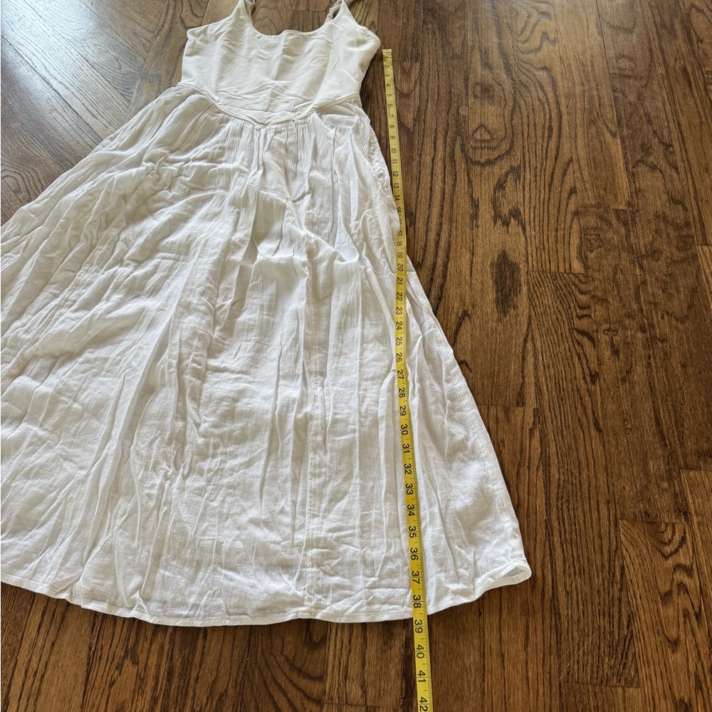 Aerie at the barre drop waist midi dress small sleeveless fit and flare babydoll - Picture 6 of 10